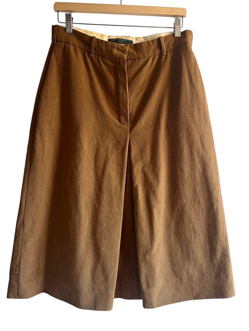 Holland & Holland corduroy a-line cotton midi skirt size 12 excellent condition